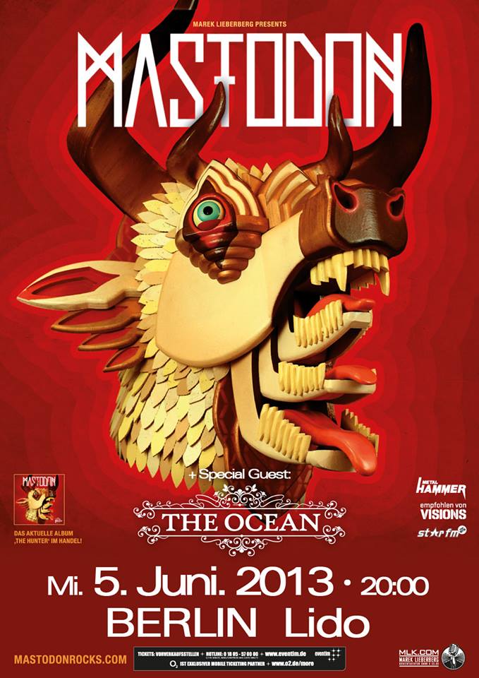 Mastodon and The Ocean at Lido 05/06/13